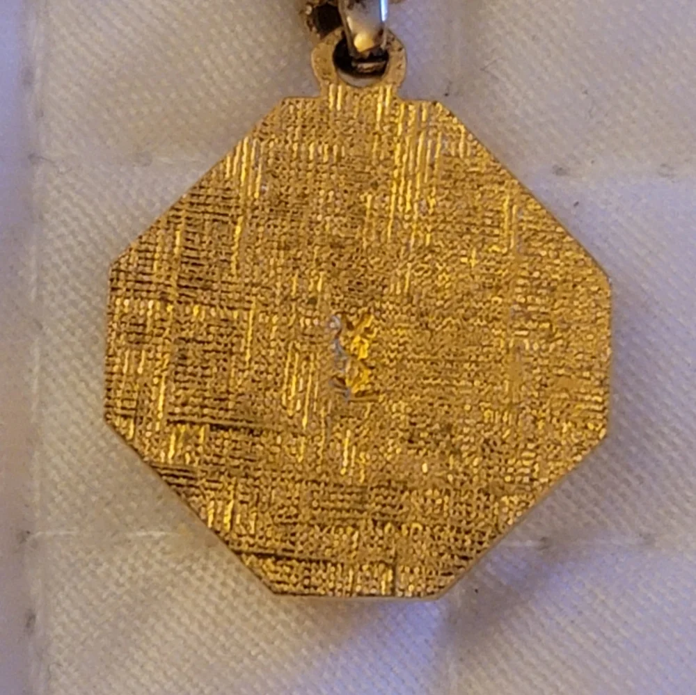 YSL Gold and Black Pendant Necklace/ Adjustable - Picture 2 of 5